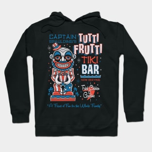 Tutti Frutti Tiki Bar - Creepy Cute Clown - Hawaii Surf Vacation Hoodie